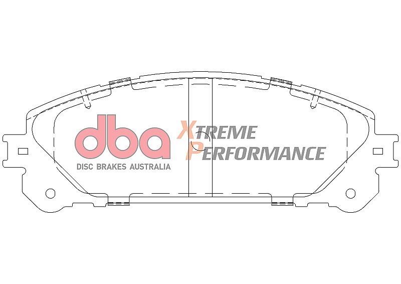 DBA Xtreme Performance Brake Pads 166.7mm x 59.3mm DB2004XP - Front