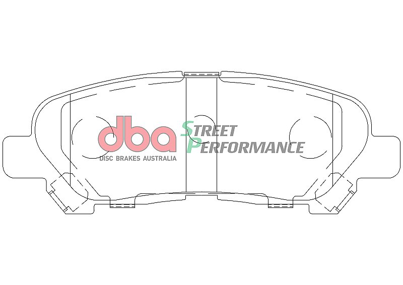 DBA Street Performance Brake Pads 113.2mm x 40.8mm DB2005SP - Rear