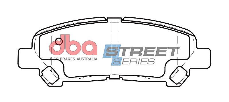 DBA Street Series Ceramic Brake Pads 113.3mm x 40.7mm DB2005SS - Rear