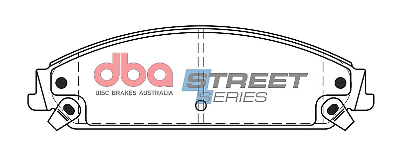 DBA Street Series Ceramic Brake Pads 183.4mm x 54.9mm DB2008SS - Front
