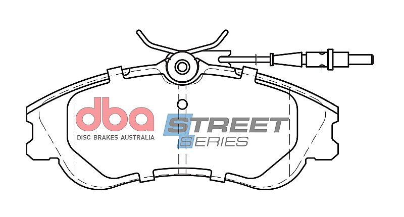 DBA Street Series Ceramic Brake Pads 129.8mm x 54.8mm DB2015SS - Front