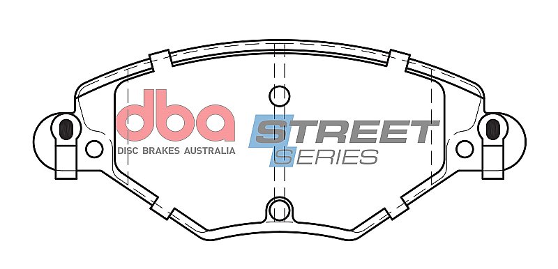 DBA Street Series Ceramic Brake Pads 148.8mm x 60.5mm DB2016SS - Front