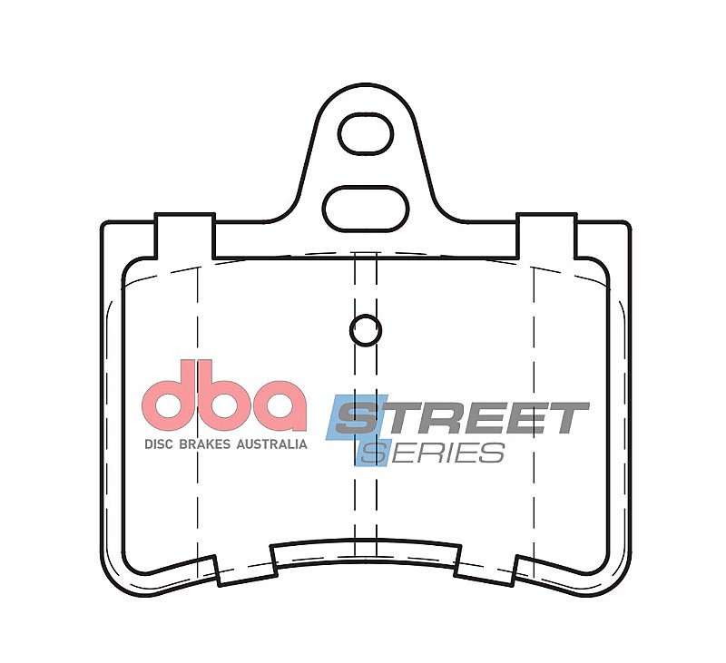 DBA Street Series Ceramic Brake Pads 73mm x 70.7mm DB2017SS - Rear