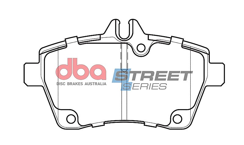 DBA Street Series Ceramic Brake Pads 116.7mm x 64.2mm DB2019SS - Front