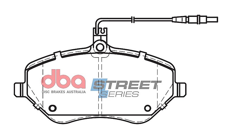 DBA Street Series Ceramic Brake Pads 162.3mm x 79.4mm DB2024SS - Front