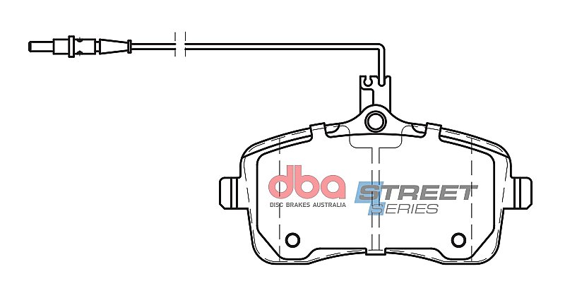 DBA Street Series Ceramic Brake Pads 131.4mm x 67mm DB2025SS - Front