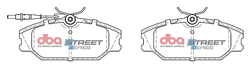 DBA Street Series Ceramic Brake Pads 129.1mm x 55.5mm DB2029SS - Front