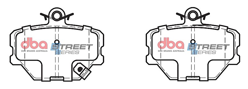 DBA Street Series Ceramic Brake Pads 90.1mm x 70.1mm DB2030SS - Front