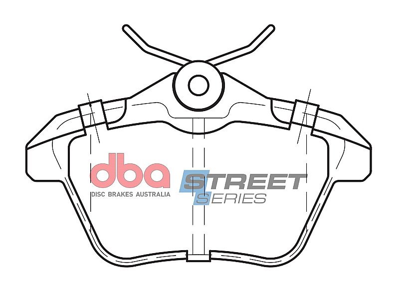 DBA Street Series Ceramic Brake Pads 90mm x 50.4mm DB2038SS - Rear