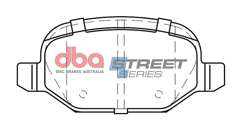 DBA Street Series Ceramic Brake Pads 95.8mm x 44mm DB2039SS - Rear