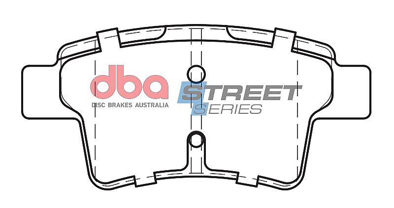 DBA Street Series Ceramic Brake Pads 102.2mm x 48.4mm DB2041SS - Rear