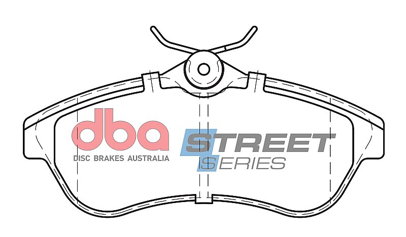 DBA Street Series Ceramic Brake Pads 129mm x 56.3mm DB2043SS - Front