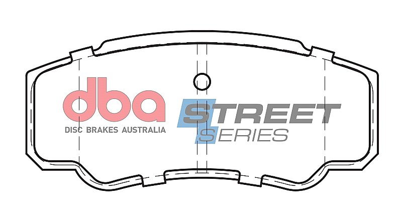 DBA Street Series Semi-Metallic Brake Pads 109.7mm x 49.7mm DB2046SS - Rear