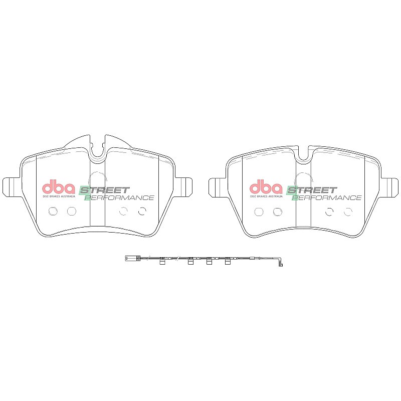 DBA Street Performance Brake Pads 131.4/131.4mm x 71.8/64.1mm DB2052SP - Front
