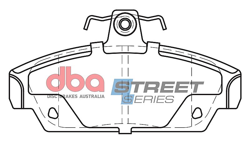 DBA Street Series Ceramic Brake Pads 114.9mm x 60.2mm DB2053SS - Front