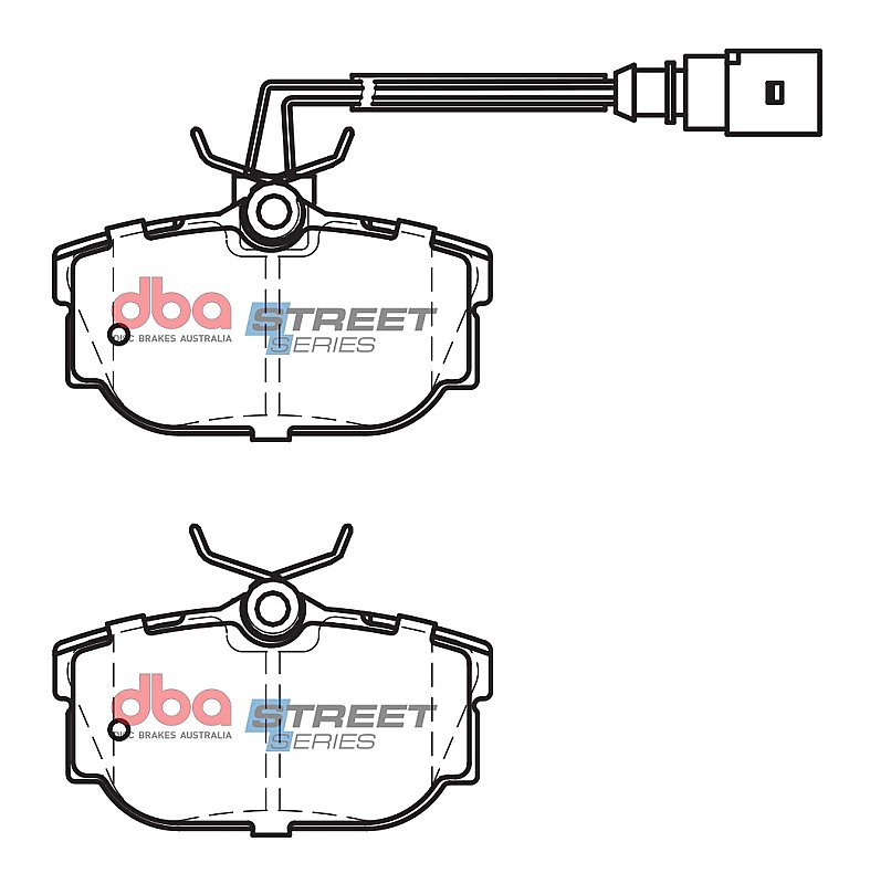 DBA Street Series Semi-Metallic Brake Pads 94.7mm x 51mm DB2055SS - Rear
