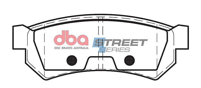 DBA Street Series Ceramic Brake Pads 103.8mm x 39.1mm DB2056SS - Rear