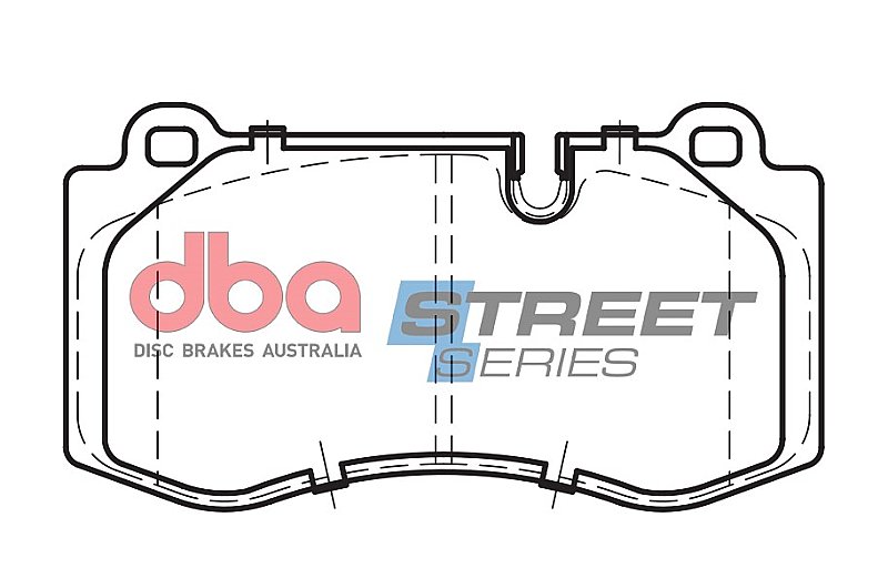 DBA Street Series Ceramic Brake Pads 141.7mm x 75.8mm DB2057SS - Front