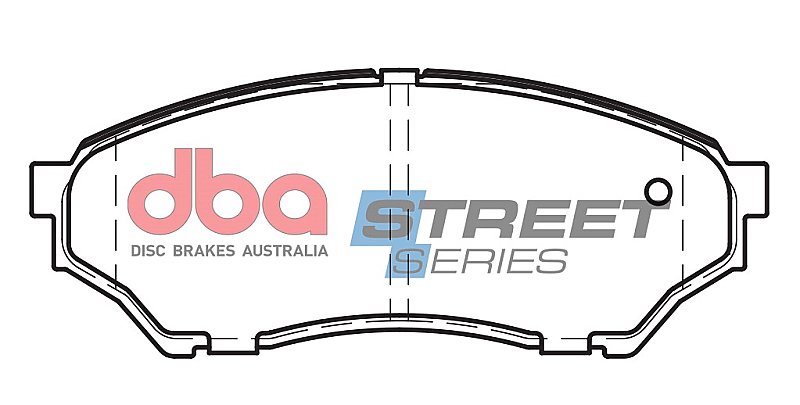 DBA Street Series Ceramic Brake Pads 123.2mm x 47.9mm DB2058SS - Front