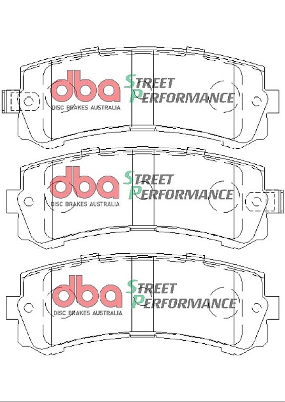 DBA Street Performance Brake Pads 121mm x 45.3mm DB2060SP - Rear