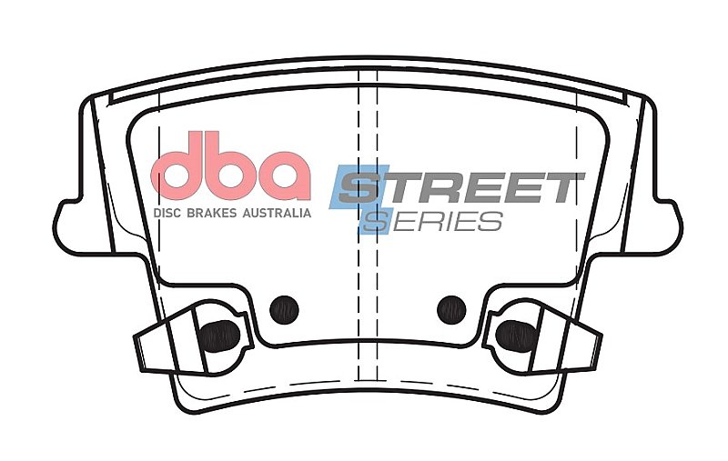 DBA Street Series Ceramic Brake Pads 101.2mm x 57.5mm DB2062SS - Rear