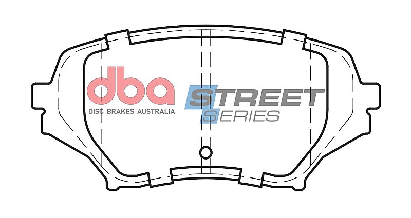 DBA Street Series Ceramic Brake Pads 122.9mm x 58.2mm DB2063SS - Front