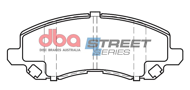 DBA Street Series Ceramic Brake Pads 145mm x 54.7mm DB2065SS - Front