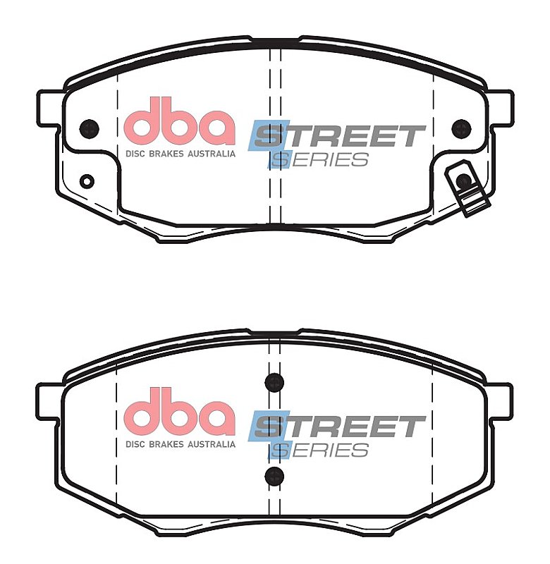 DBA Street Series Ceramic Brake Pads 130mm x 56.1mm DB2072SS - Front