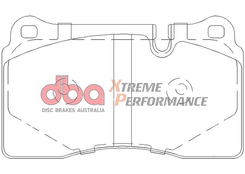 DBA Xtreme Performance Brake Pads 131.7mm x 77.3mm DB2073XP - Front