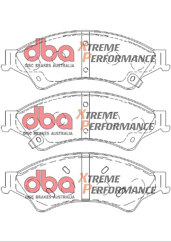 Front DBA Xtreme Brake Pads to fit Ford Ranger TDCi (TKE)
