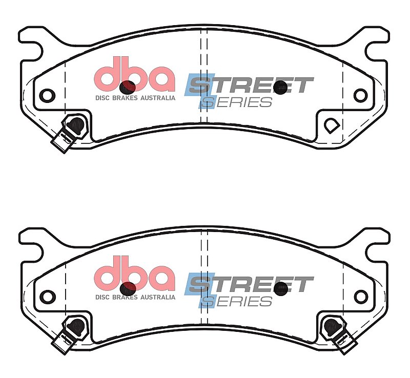DBA Street Series Semi-Metallic Brake Pads 177mm x 59.2mm DB2080SS - Front