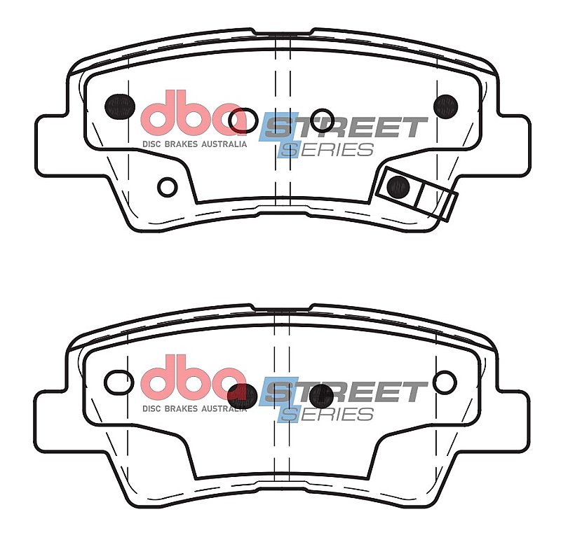 DBA Street Series Ceramic Brake Pads 100mm x 41mm DB2088SS - Rear