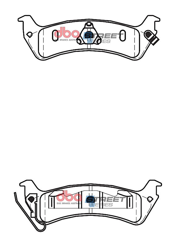 DBA Street Series Ceramic Brake Pads 143mm x 45.2mm DB2093SS - Rear