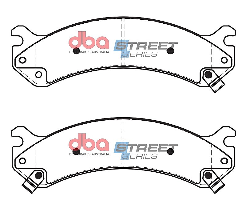DBA Street Series Semi-Metallic Brake Pads 216mm x 67.1mm DB2098SS - Front
