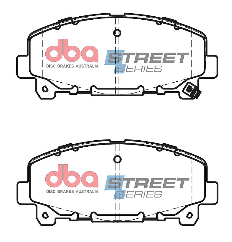 DBA Street Series Ceramic Brake Pads 151.9mm x 64.5mm DB2118SS - Front