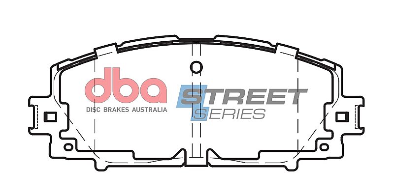 DBA Street Series Ceramic Brake Pads 122.7mm x 49.5mm DB2159SS - Front