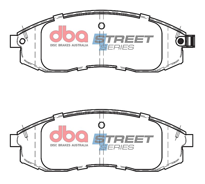 DBA Street Series Ceramic Brake Pads 151mm x 51.2mm DB2160SS - Front