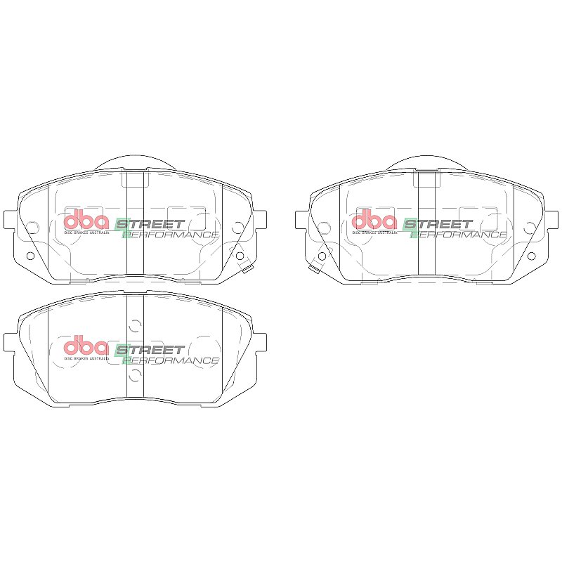 DBA Street Performance Brake Pads 137.8mm x 56.7mm DB2174SP - Front