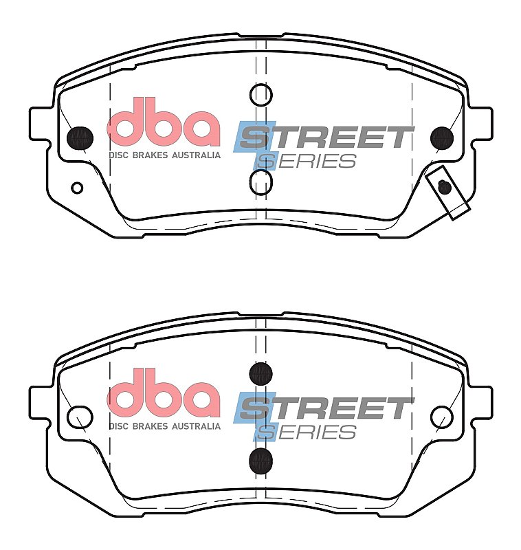 DBA Street Series Ceramic Brake Pads 137.8mm x 56.7mm DB2174SS - Front