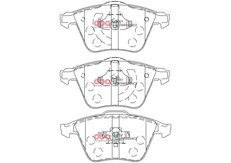 DBA Brake Kit - Street Series T2 Slotted & Street Performance Brake Pads (2x DBA2120S + DB2176SP) DBA2120S-2176SP