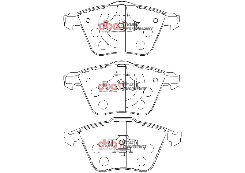DBA Xtreme Performance Brake Pads 155.1mm x 72.8mm DB2176XP - Front