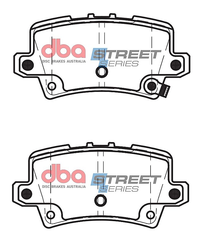 DBA Street Series Ceramic Brake Pads 95.7mm x 46.4mm DB2177SS - Rear