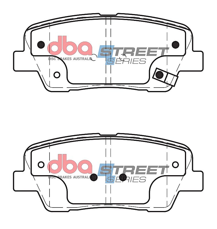 DBA Street Series Ceramic Brake Pads 116.9mm x 48.2mm DB2178SS - Rear