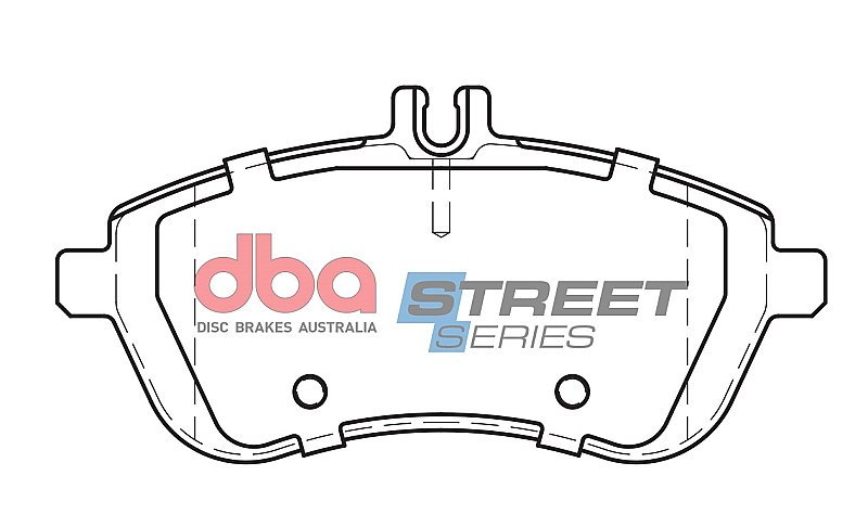 DBA Street Series Ceramic Brake Pads 146.1mm x 71.3mm DB2181SS - Front