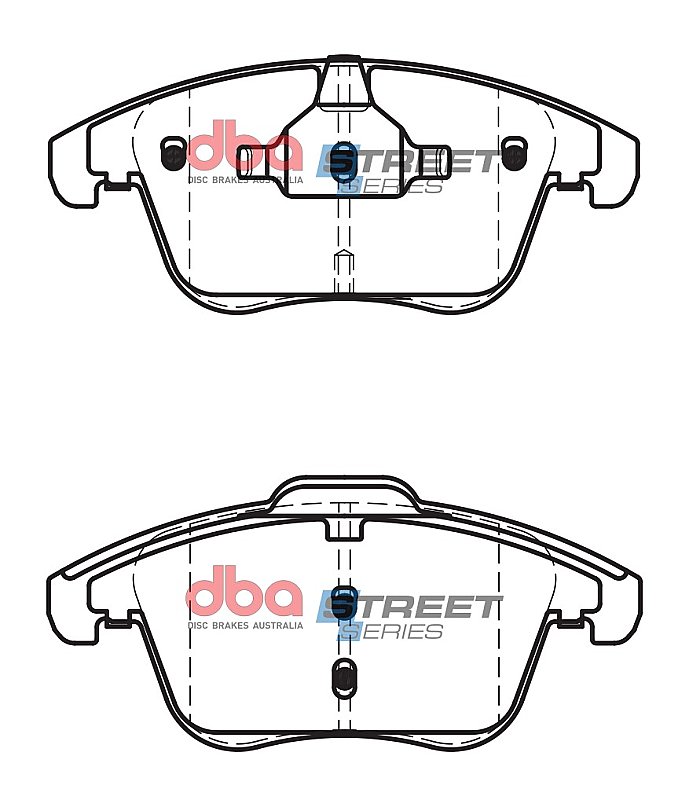 DBA Street Series Ceramic Brake Pads 155.3/155.2mm x 66.7/71.9mm DB2184SS - Front