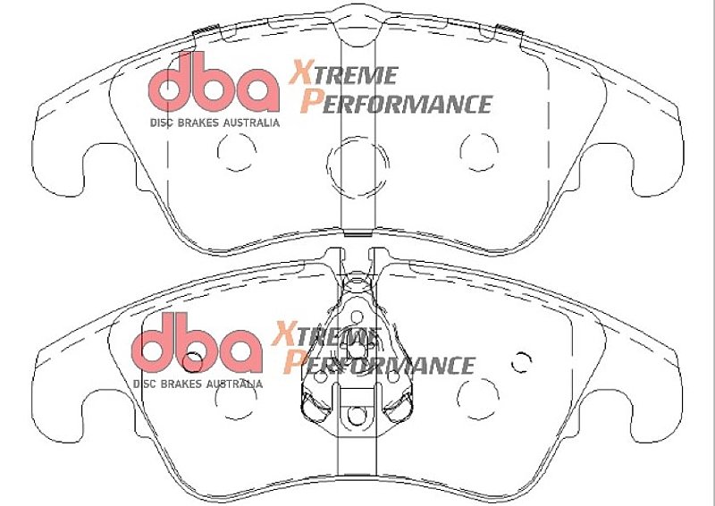 DBA Brake Kit - 4000 Series T3 Slotted & Xtreme Performance Brake Pads (2x DBA42832S + DB2186XP) DBA42832S-2186XP