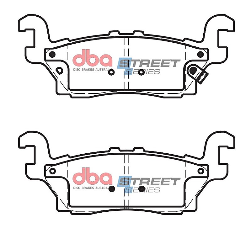 DBA Street Series Semi-Metallic Brake Pads 145.2mm x 55.6mm DB2189SS - Rear