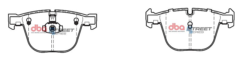 DBA Street Series Ceramic Brake Pads 139.7mm x 67.9mm DB2197SS - Rear