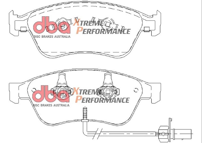 DBA Xtreme Performance Brake Pads 193.1mm x 72.7mm DB2202XP - Front