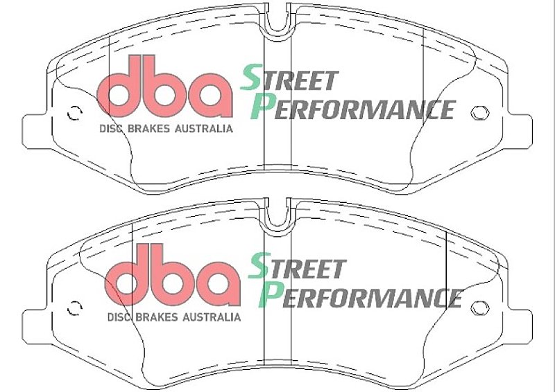 DBA Street Performance Brake Pads 192.5mm x 72.5mm DB2203SP - Front